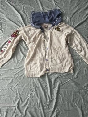 Cream Sailor Moon Button-Front Women’s Sweater Cardigan